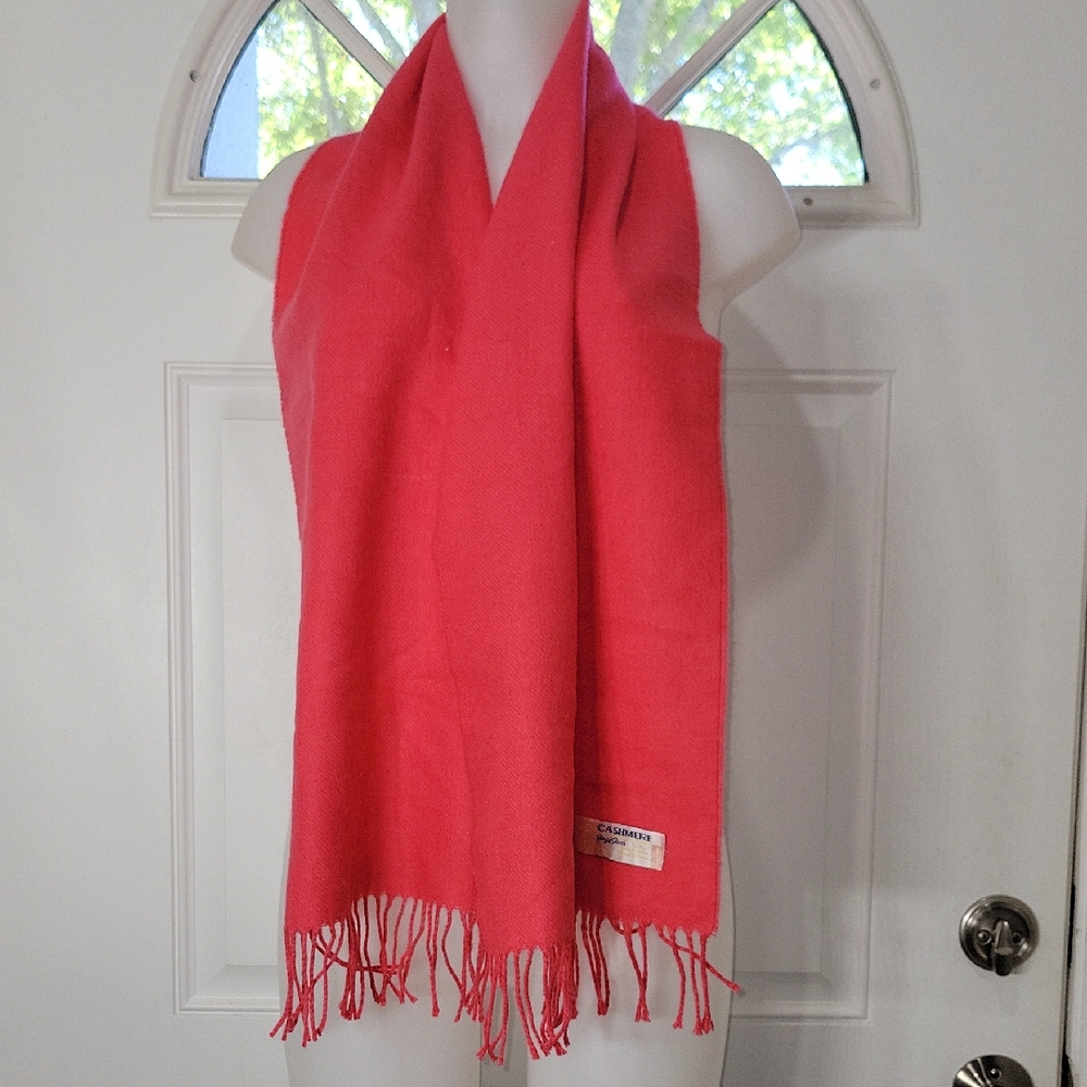 Luxurious Royal Rossi Pink Cashmere Scarf